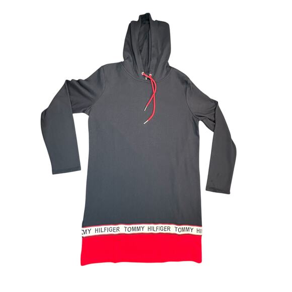 Tommy Hilfiger Dress Womens Medium Pullover Sweatshirt Hoodie Colorblock Casual - Picture 1 of 11